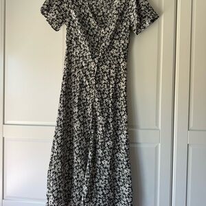 Levi's Black and White Floral Maxi Dress